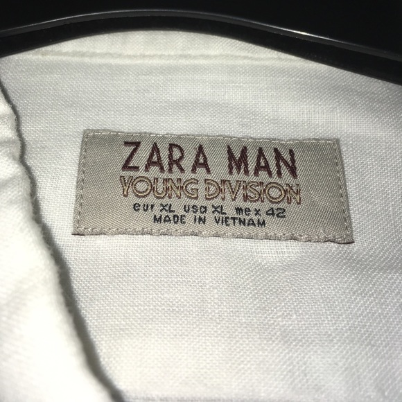 Zara Man Short Sleeve Button-Down Shirt - Picture 4 of 4
